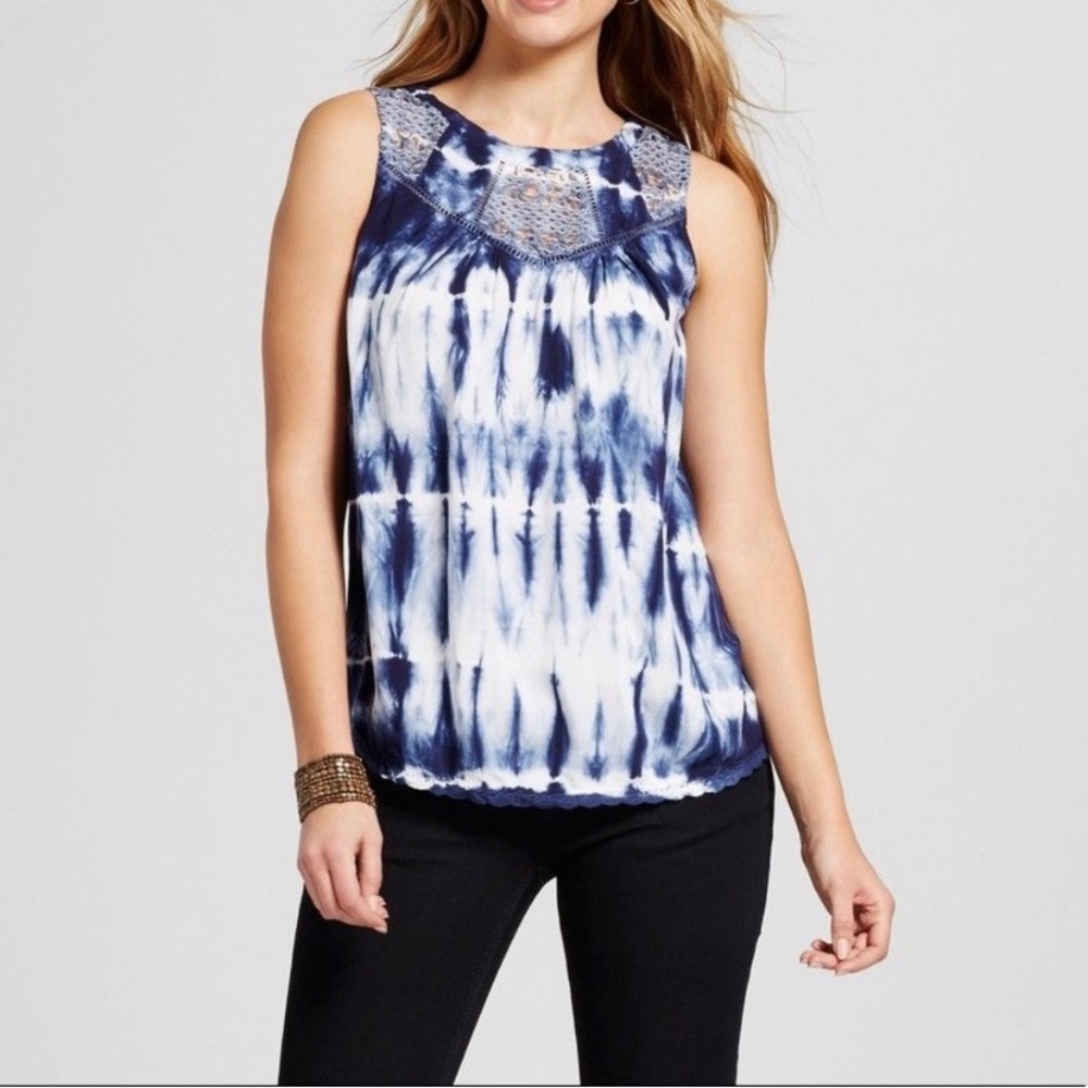 Knox Rose Shibori Tie Dye Tank‎ XS